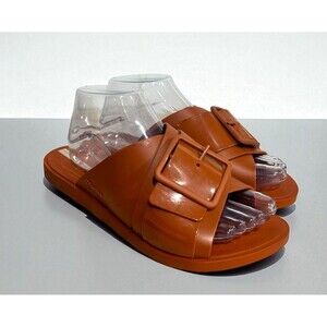 Ipanema Grendene Womens Free Sandal Camel Brown Crossover Buckle Slide Size 9